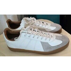 Men's H&M Classic Canvas Low Top Trainer Grey Size 10.5 Retro Classics